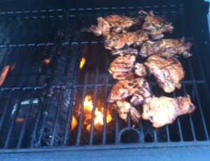 Chicken on the grill!